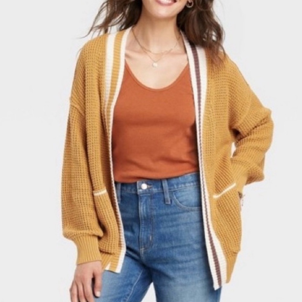 Universal Thread Open Front Cardigan Knit Grandpa Sweater M